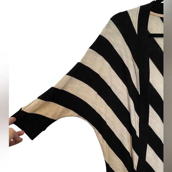 Xhilaration Striped Open Front Cardigan - Picture 3 of 4